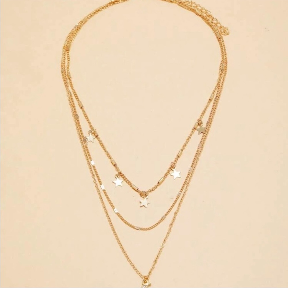 Star charm layered necklace - Picture 3 of 3